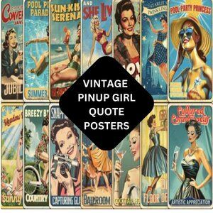 Funny Pin-up Quote Poster